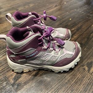 Merrell Moab Hiking Shoes in Purple and Gray